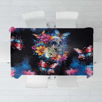 Mexican La Calaca and Butterfly Tablecloth Skull Day Of The Dead - Wonder Print Shop