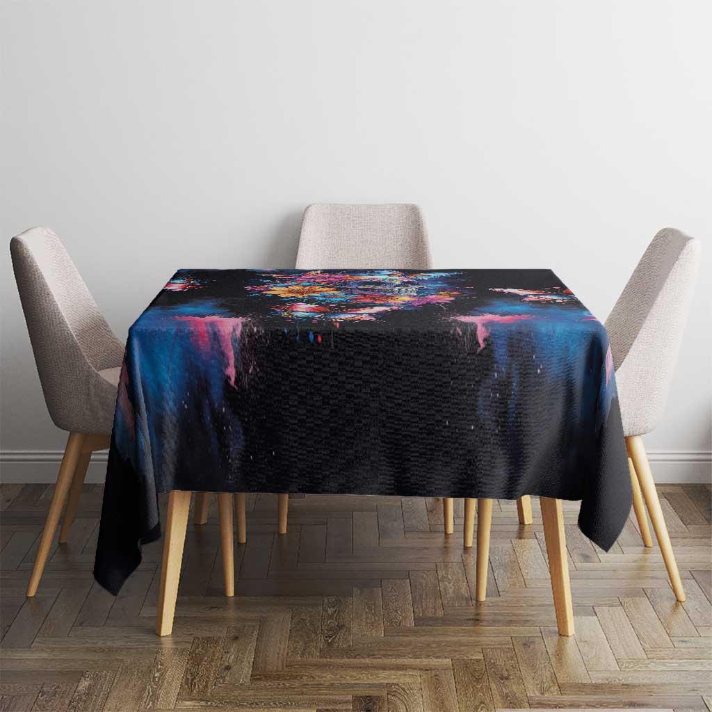 Mexican La Calaca and Butterfly Tablecloth Skull Day Of The Dead - Wonder Print Shop