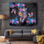 Mexican La Calaca and Butterfly Tapestry Skull Day Of The Dead - Wonder Print Shop