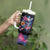 Mexican La Calaca and Butterfly Tumbler With Handle Skull Day Of The Dead - Wonder Print Shop