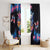 Mexican La Calaca and Butterfly Window Curtain Skull Day Of The Dead - Wonder Print Shop