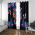 Mexican La Calaca and Butterfly Window Curtain Skull Day Of The Dead - Wonder Print Shop