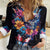 Mexican La Calaca and Butterfly Women Casual Shirt Skull Day Of The Dead - Wonder Print Shop
