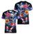Mexican La Calaca and Butterfly Women V-Neck T-Shirt Skull Day Of The Dead - Wonder Print Shop