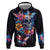 Mexican La Calaca and Butterfly Zip Hoodie Skull Day Of The Dead - Wonder Print Shop
