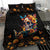 Mexican La Calaca and Marigold Flowers Bedding Set Skull Day Of The Dead LT9 - Wonder Print Shop