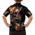 Mexican La Calaca and Marigold Flowers Family Matching Off Shoulder Maxi Dress and Hawaiian Shirt Skull Day Of The Dead LT9 - Wonder Print Shop
