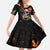Mexican La Calaca and Marigold Flowers Family Matching Off Shoulder Maxi Dress and Hawaiian Shirt Skull Day Of The Dead LT9 - Wonder Print Shop