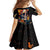 Mexican La Calaca and Marigold Flowers Family Matching Off Shoulder Maxi Dress and Hawaiian Shirt Skull Day Of The Dead LT9 - Wonder Print Shop