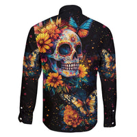 Mexican La Calaca and Marigold Flowers Family Matching Puletasi and Hawaiian Shirt Skull Day Of The Dead - Wonder Print Shop