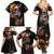 Mexican La Calaca and Marigold Flowers Family Matching Summer Maxi Dress and Hawaiian Shirt Skull Day Of The Dead - Wonder Print Shop