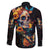Mexican La Calaca and Marigold Flowers Family Matching Summer Maxi Dress and Hawaiian Shirt Skull Day Of The Dead - Wonder Print Shop