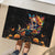 Mexican La Calaca and Marigold Flowers Rubber Doormat Skull Day Of The Dead - Wonder Print Shop