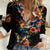 Mexican La Calaca and Marigold Flowers Women Casual Shirt Skull Day Of The Dead - Wonder Print Shop