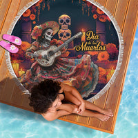 Mexican La Catrina Skeletons Dancing Beach Blanket Dia de Los Muertos Verion 1 LT9 - Wonder Print Shop