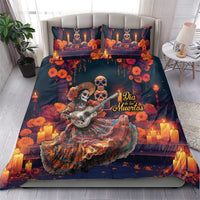 Mexican La Catrina Skeletons Dancing Bedding Set Dia de Los Muertos Verion 1 LT9 - Wonder Print Shop