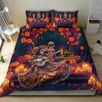 Mexican La Catrina Skeletons Dancing Bedding Set Dia de Los Muertos Verion 1 LT9 - Wonder Print Shop