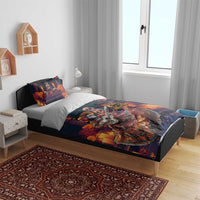 Mexican La Catrina Skeletons Dancing Bedding Set Dia de Los Muertos Verion 1 LT9 - Wonder Print Shop