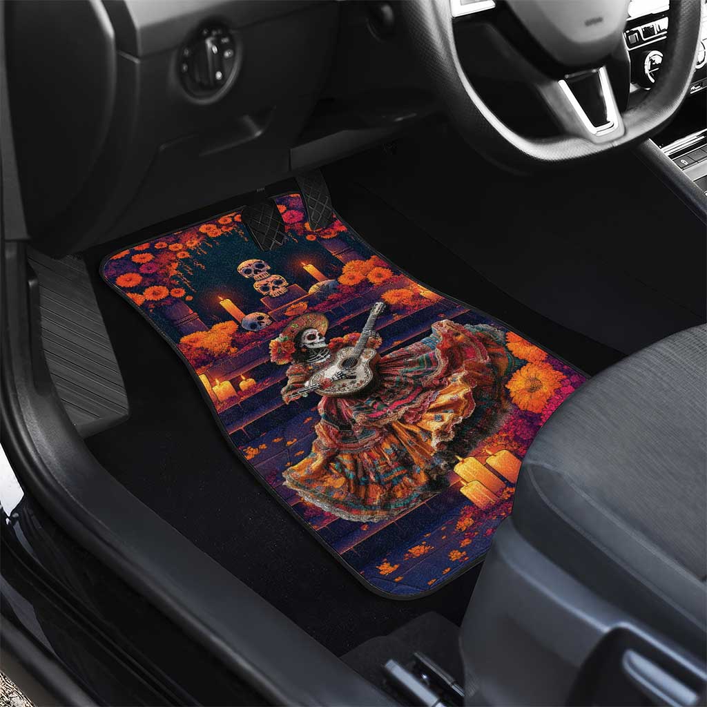 Mexican La Catrina Skeletons Dancing Car Mats Dia de Los Muertos Verion 1 LT9 - Wonder Print Shop
