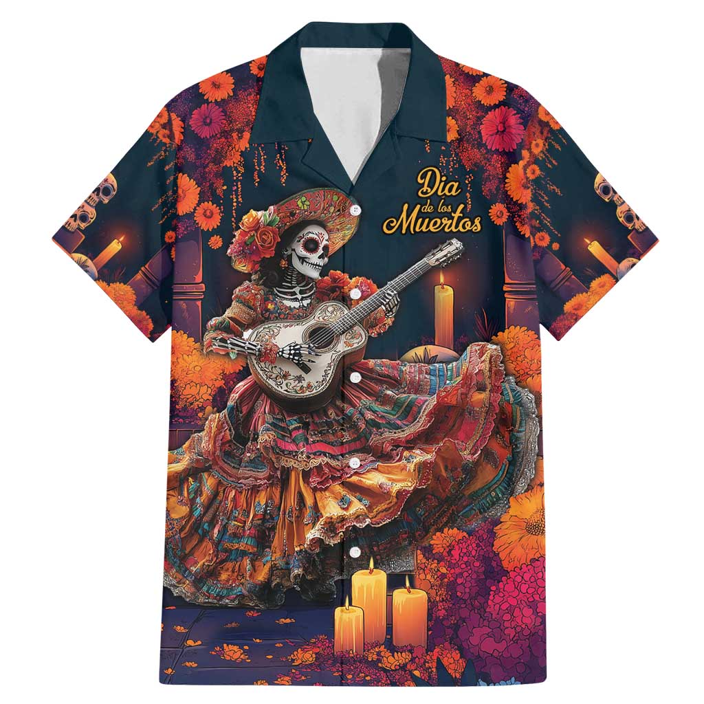 Mexican La Catrina Skeletons Dancing Family Matching Mermaid Dress and Hawaiian Shirt Dia de Los Muertos Verion 1 LT9 - Wonder Print Shop