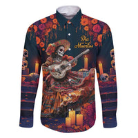 Mexican La Catrina Skeletons Dancing Family Matching Off Shoulder Maxi Dress and Hawaiian Shirt Dia de Los Muertos Verion 1 LT9 - Wonder Print Shop