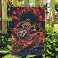 Mexican La Catrina Skeletons Dancing Garden Flag Dia de Los Muertos Verion 1 - Wonder Print Shop