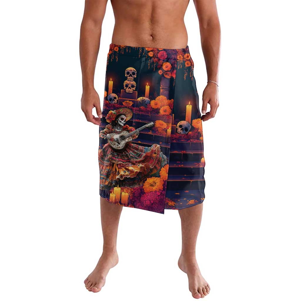 Mexican La Catrina Skeletons Dancing Lavalava Dia de Los Muertos Verion 1 - Wonder Print Shop