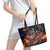 Mexican La Catrina Skeletons Dancing Leather Tote Bag Dia de Los Muertos Verion 1 - Wonder Print Shop