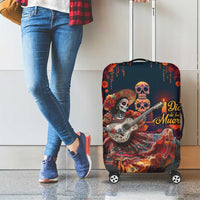 Mexican La Catrina Skeletons Dancing Luggage Cover Dia de Los Muertos Verion 1 - Wonder Print Shop