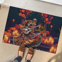 Mexican La Catrina Skeletons Dancing Rubber Doormat Dia de Los Muertos Verion 1 - Wonder Print Shop