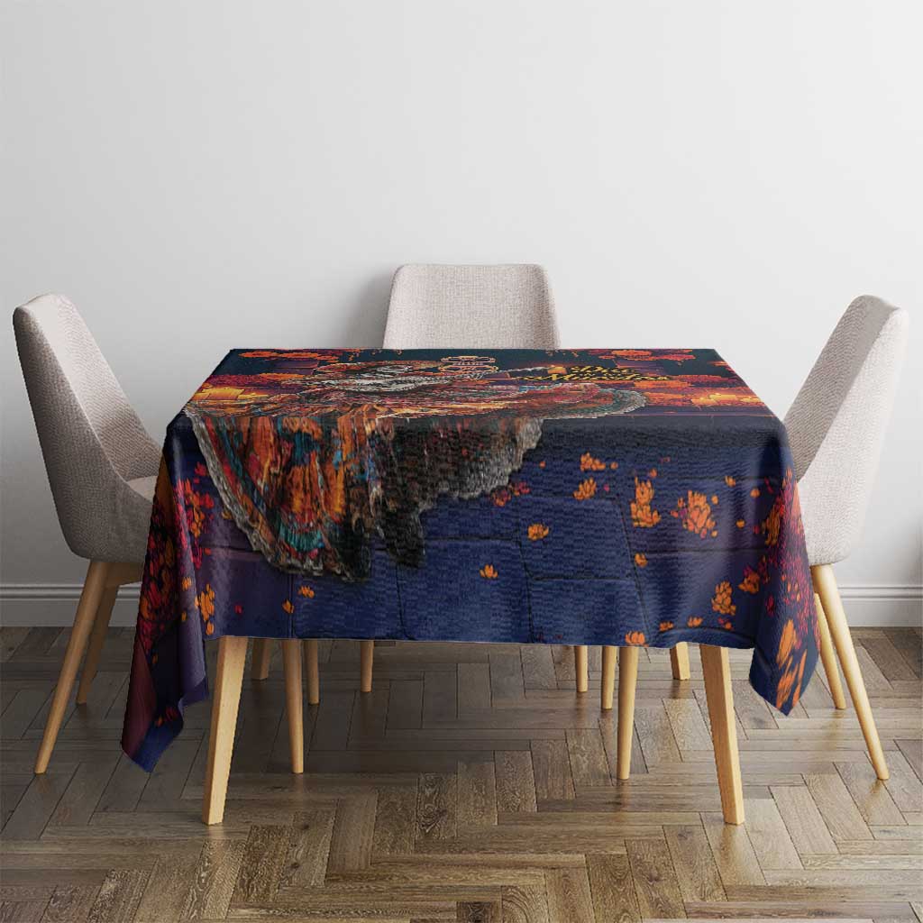 Mexican La Catrina Skeletons Dancing Tablecloth Dia de Los Muertos Verion 1 - Wonder Print Shop