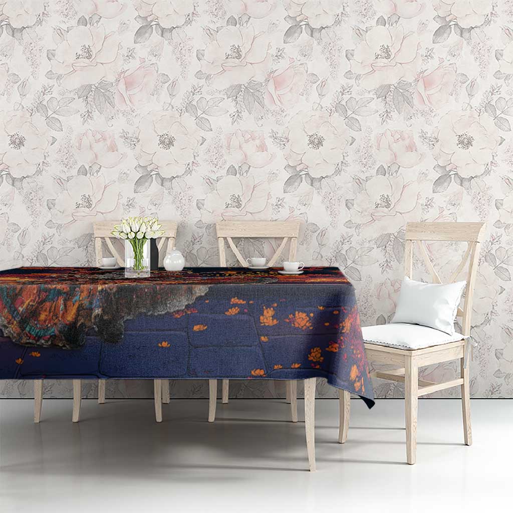 Mexican La Catrina Skeletons Dancing Tablecloth Dia de Los Muertos Verion 1 - Wonder Print Shop