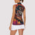 Mexican La Catrina Skeletons Dancing Women Sleeveless Polo Shirt Dia de Los Muertos Verion 1 - Wonder Print Shop