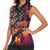 Mexican La Catrina Skeletons Dancing Women Sleeveless Polo Shirt Dia de Los Muertos Verion 1 - Wonder Print Shop