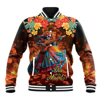 Mexican La Catrina Skeletons Dancing Baseball Jacket Dia de Los Muertos Verion 2 LT9 - Wonder Print Shop