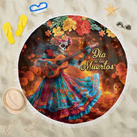Mexican La Catrina Skeletons Dancing Beach Blanket Dia de Los Muertos Verion 2 LT9 - Wonder Print Shop