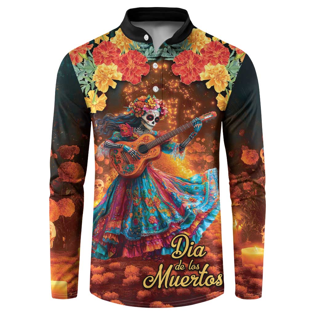 Mexican La Catrina Skeletons Dancing Button Sweatshirt Dia de Los Muertos Verion 2 LT9 - Wonder Print Shop