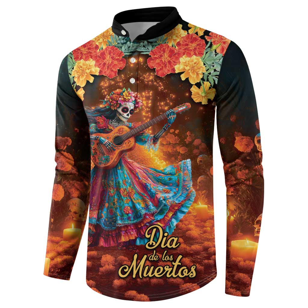Mexican La Catrina Skeletons Dancing Button Sweatshirt Dia de Los Muertos Verion 2 LT9 - Wonder Print Shop