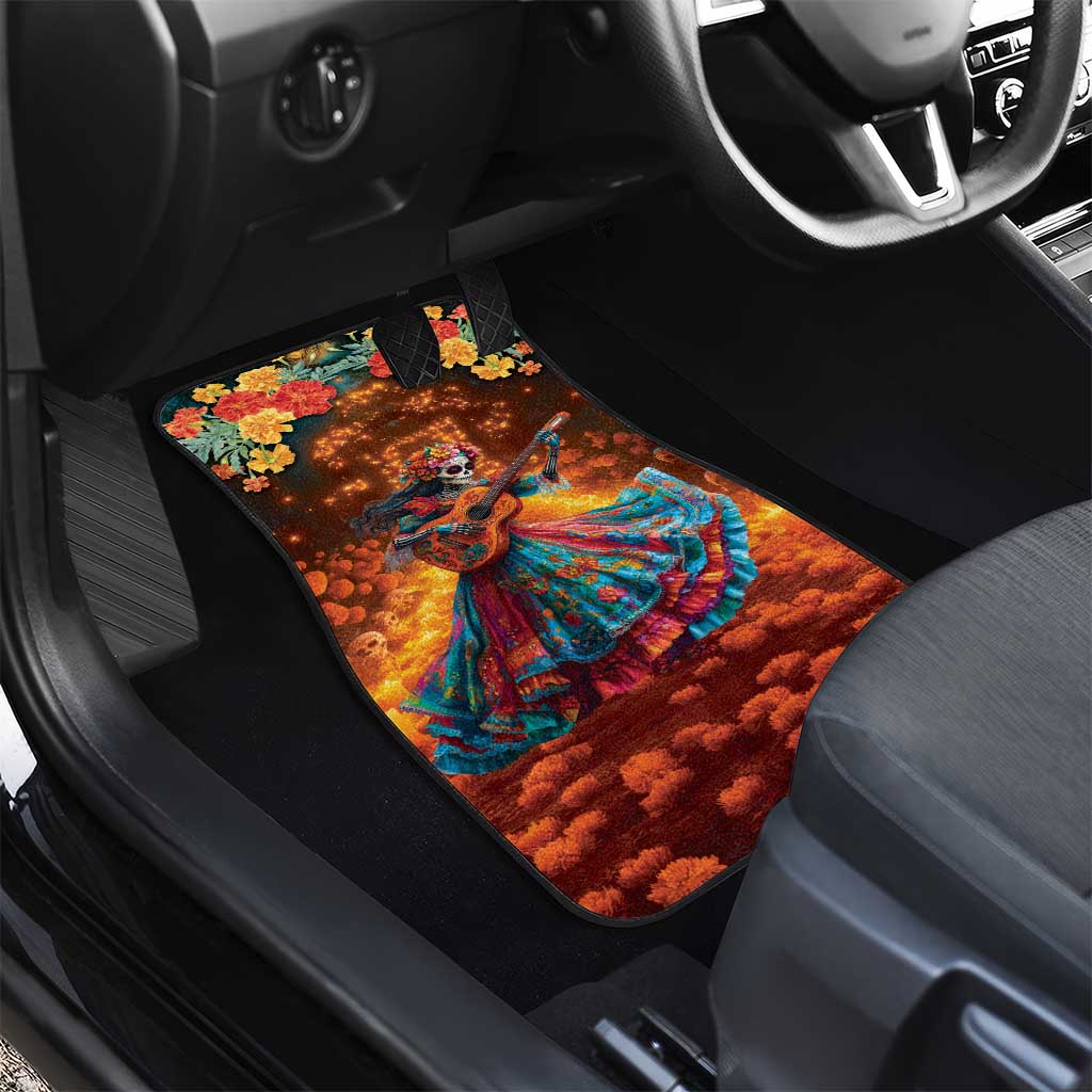 Mexican La Catrina Skeletons Dancing Car Mats Dia de Los Muertos Verion 2 LT9 - Wonder Print Shop