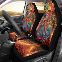 Mexican La Catrina Skeletons Dancing Car Seat Cover Dia de Los Muertos Verion 2 LT9 - Wonder Print Shop