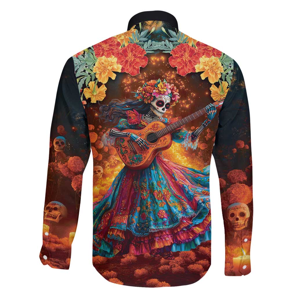 Mexican La Catrina Skeletons Dancing Family Matching Mermaid Dress and Hawaiian Shirt Dia de Los Muertos Verion 2 LT9 - Wonder Print Shop