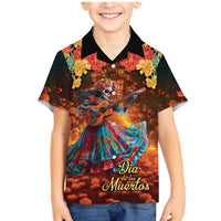 Mexican La Catrina Skeletons Dancing Family Matching Mermaid Dress and Hawaiian Shirt Dia de Los Muertos Verion 2 LT9 - Wonder Print Shop