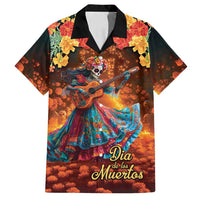 Mexican La Catrina Skeletons Dancing Family Matching Summer Maxi Dress and Hawaiian Shirt Dia de Los Muertos Verion 2 - Wonder Print Shop
