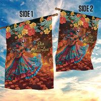 Mexican La Catrina Skeletons Dancing Garden Flag Dia de Los Muertos Verion 2 - Wonder Print Shop