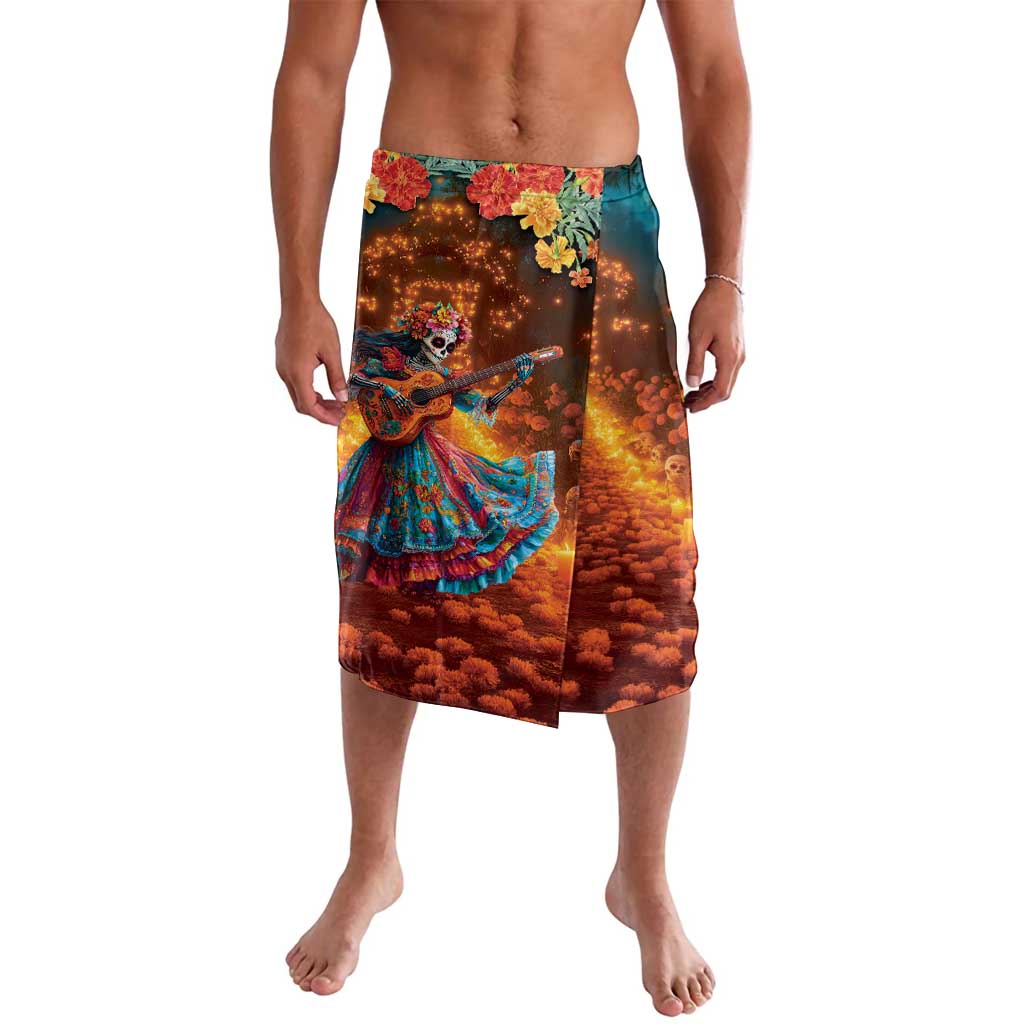 Mexican La Catrina Skeletons Dancing Lavalava Dia de Los Muertos Verion 2 - Wonder Print Shop
