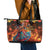Mexican La Catrina Skeletons Dancing Leather Tote Bag Dia de Los Muertos Verion 2 - Wonder Print Shop
