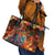 Mexican La Catrina Skeletons Dancing Leather Tote Bag Dia de Los Muertos Verion 2 - Wonder Print Shop