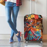 Mexican La Catrina Skeletons Dancing Luggage Cover Dia de Los Muertos Verion 2 - Wonder Print Shop