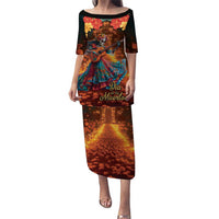 Mexican La Catrina Skeletons Dancing Puletasi Dia de Los Muertos Verion 2 - Wonder Print Shop