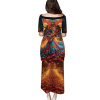 Mexican La Catrina Skeletons Dancing Puletasi Dia de Los Muertos Verion 2 - Wonder Print Shop